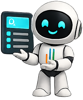 Mascote Avalio mostrando os resultados